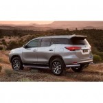 Защита задняя для Toyota Fortuner 2017- уголки D 76,1