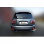 Защита задняя для Nissan Patrol 2014- уголки двойные D 76,1х50,8