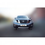 Защита передняя для Nissan Patrol 2014- (ОВАЛ) D 75х42