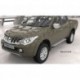Пороги алюминиевые (Sapphire Silver) Mitsubishi L200 (2006-2013 / 2014- / 2015-)/ Fiat Fullback (2016-)