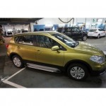 Пороги алюминиевые (Sapphire Silver) Suzuki SX4 (2014-)