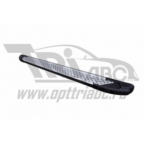 Пороги алюминиевые (Sapphire Silver) Peugeot Expert (2014-)