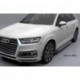 Пороги алюминиевые (Sapphire Silver) Audi (Ауди) Q7 (2015-) без панорамной крыши