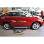 Пороги алюминиевые (Sapphire Silver) Haval H2 (2016-)
