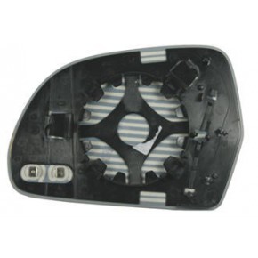 Стекло правого зеркала с подогревом (выпуклое) Skoda Superb - 2 поколение