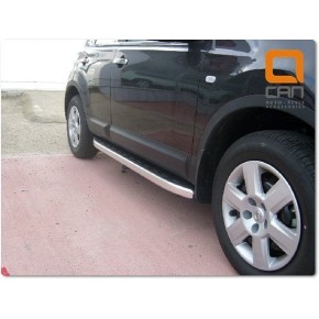 Пороги алюминиевые (Alyans) Nissan Qashqai (Ниссан Кашкай)+2 (2009-2014)