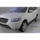 Пороги алюминиевые (Emerald Black) Hyundai Santa Fe (Хёндай Санта Фе) (2006-2010-2012) кроме Тагаз