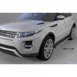 Пороги алюминиевые (Emerald Black) Land Rover Evoque (2011-) кроме к-ции Dynamic