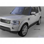 Пороги алюминиевые (Emerald Black) Land Rover Discovery 4 (2010-)/Discovery 3 (2008-2010)