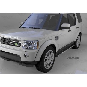 Пороги алюминиевые (Emerald Black) Land Rover Discovery 4 (2010-)/Discovery 3 (2008-2010)