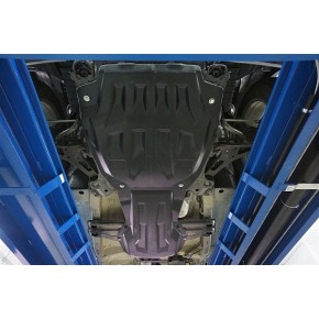 Защита картера двигателя и кпп Suzuki Grand Vitara V-все (2005-) , из 2-х частей (Композит 8 мм)