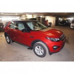 Пороги алюминиевые (Brillant) Land Rover Discovery Sport (2015-) (серебр)