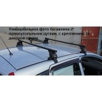 Багажная система LUX с дугами 1,3м прямоугольными в пластике для а/м Chevi-Niva, с креплением за дверной проём