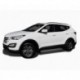 Пороги алюминиевые Hyundai SANTA FE (2012 - 05.2013) EGR (серебр)