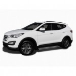 Пороги алюминиевые Hyundai SANTA FE (2012 - 05.2013) EGR (серебр)
