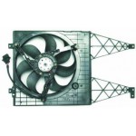 Мотор+вентилятор радиатора охлаждения 1.6 1.8 2.3 с корпусом без кондиционера Volkswagen Bora