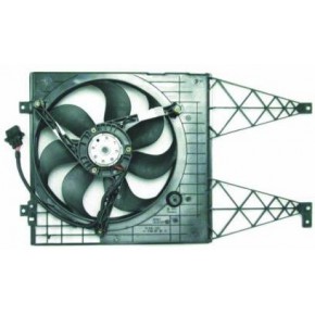 Мотор+вентилятор радиатора охлаждения 1.6 1.8 2.3 с корпусом без кондиционера Volkswagen Bora