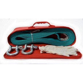 Трос-лента 10 т. профессиональный со скобами (в сумке) (длинна 6м.)