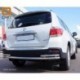 Защита заднего бампера Toyota Highlander (2010-2013) (одинарная с уголками) d 60/42