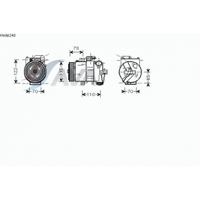 Компрессор кондиционера Volkswagen Bora