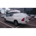 Крыша (кунг) кузова для Toyota Hilux (двойная кабина) (08.2015-) (чёрная) (3 двери)