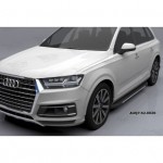 Пороги алюминиевые (Onyx) Audi (Ауди) Q7 (2015-) без панорамной крыши