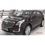 Пороги алюминиевые (Onyx) Cadillac XT5 (2016-)