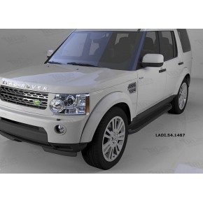 Пороги алюминиевые (Sapphire Black) Land Rover Discovery 4 (2010-)/Discovery 3 (2008-2010)