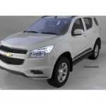 Пороги алюминиевые (Sapphire Black) Chevrolet TrailBlazer (2013-)