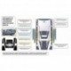 Накладка брызговика LAND ROVER Defender 90/110, чёрные