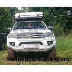 Бампер АВС-Дизайн передний Toyota Hilux 2015- (базовый, без оптики)(загрунтован под покраску)