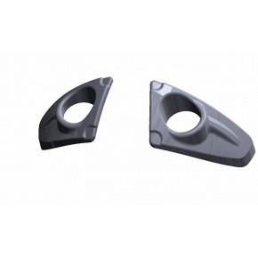 Окантовка противотуманной фары Toyota Hilux 2015- АВС-Дизайн, из 2 частей (чёрный)