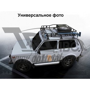 Пороги с алюминиевой профильной накладкой для CHEVROLEТ Niva