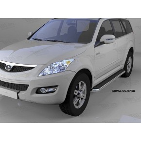 Пороги алюминиевые (Ring) Great Wall Hover (Грейт Вол Ховер) (H3, H5) (2010-)