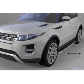 Пороги алюминиевые (Ring) Land Rover Evoque (2011-) кроме к-ции Dynamic