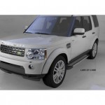 Пороги алюминиевые (Topaz) Land Rover Discovery 4 (2010-)/ Discovery 3 (2008-2010)