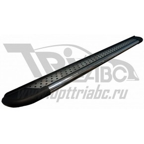 Пороги алюминиевые (Topaz) Peugeot Expert (2014-)