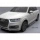 Пороги алюминиевые (Topaz) Audi (Ауди) Q7 (2015-) без панорамной крыши
