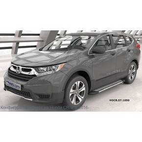 Пороги алюминиевые (Topaz) Honda CR-V (V 2017-)
