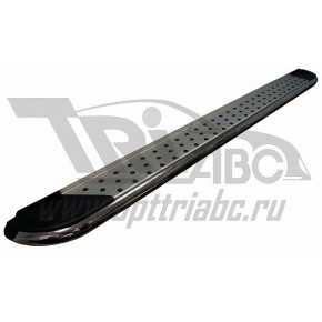 Пороги алюминиевые (Opal) Peugeot Expert (2014-)