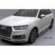 Пороги алюминиевые (Emerald silver ) Audi (Ауди) Q7 (2015-) без панорамной крыши