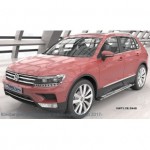 Пороги алюминиевые (Emerald silver ) Volkswagen Tiguan (2017-)