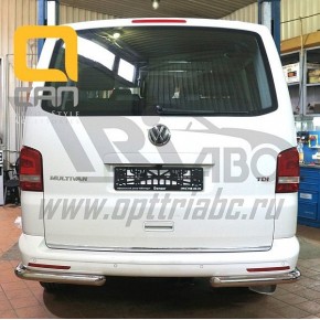 Защита заднего бампера Volkswagen T5 /T6 (2012-) (уголки) d 60