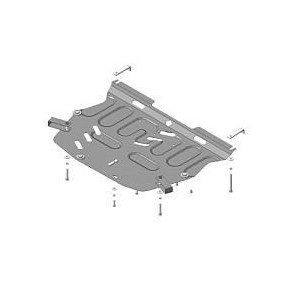 Защита двигателя,кпп Honda Civic VIII V-1.3, 1.5, 1.6, 1.8, 2.0 (2005-2012) (1,5 мм, Сталь)
