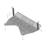 Защита двигателя, кпп Hyundai ix35 2010-2015 V-1.6, 1.7, 2.0, 2.4 / KIA Sportage 2010-2016 V-1.6, 1.7, 2.0, 2.4 (2 мм, Сталь)