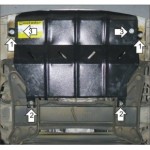 Защита  двигателя Mercedes-benz Sprinter 308 V-2,1(95-02-06)/Sprinter 311 V-2,3(95-02-06)/Sprinter Classic 311 V-2,1(13-н.в.) (2 мм, Сталь)