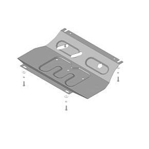 Защита двигателя Mitsubishi L 200 V-3.0, 2.4 (2015-)/Pajero Sport III V-3.0, 2.4 (2016-)(1.5 мм, Сталь)