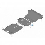 Защита двигателя,КПП,перед. дифференц.,радиатора Toyota Land Cruiser 200 V-4,5
