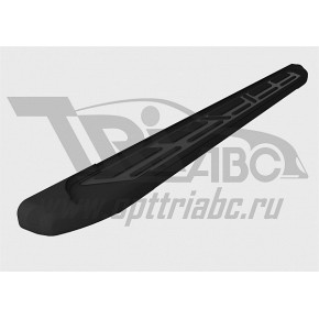 Пороги алюминиевые (Corund Black) Peugeot Expert (2014-)