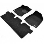 Коврики салона текстильные 3D Lux Premium для Infiniti JX (QX60) (2013 - )/Nissan Pathfinder 2014- черный